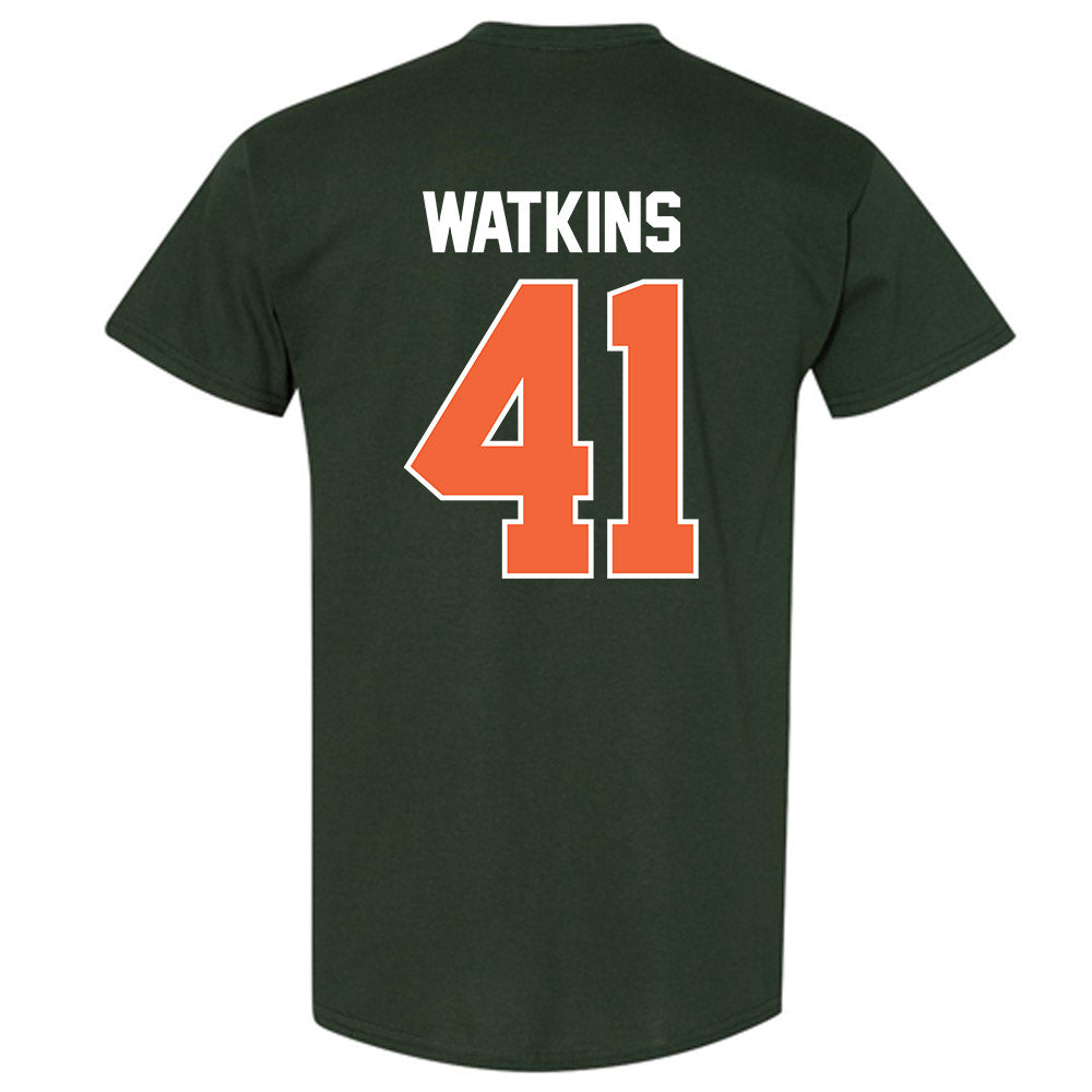 Miami - NCAA Baseball : Jailen Watkins - Sports Shersey T-Shirt-1