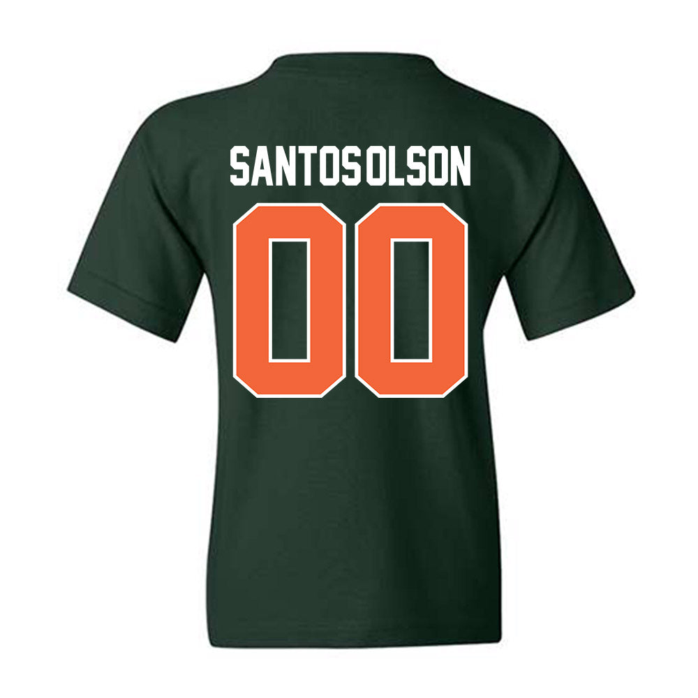 Miami - NCAA Baseball : Sebastian Santos-Olson - Sports Shersey Youth T-Shirt-1