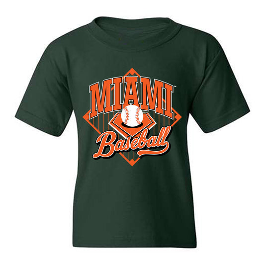 Miami - NCAA Baseball : Jake Lodgek - Sports Shersey Youth T-Shirt-0