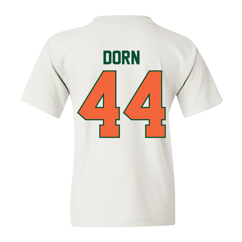 Miami - NCAA Baseball : Jake Dorn - Sports Shersey Youth T-Shirt-1