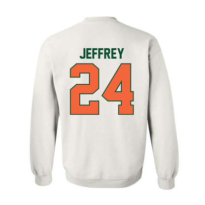 Miami - NCAA Baseball : Donavan Jeffrey - Sports Shersey Crewneck Sweatshirt-1