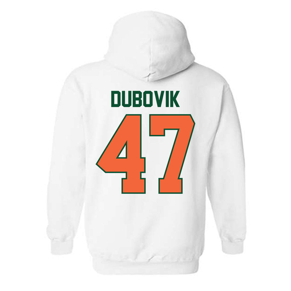 Miami - NCAA Baseball : Dylan Dubovik - Sports Shersey Hooded Sweatshirt-1