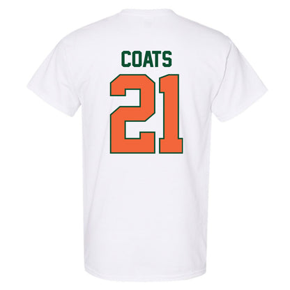 Miami - NCAA Baseball : TJ Coats - Sports Shersey T-Shirt-1