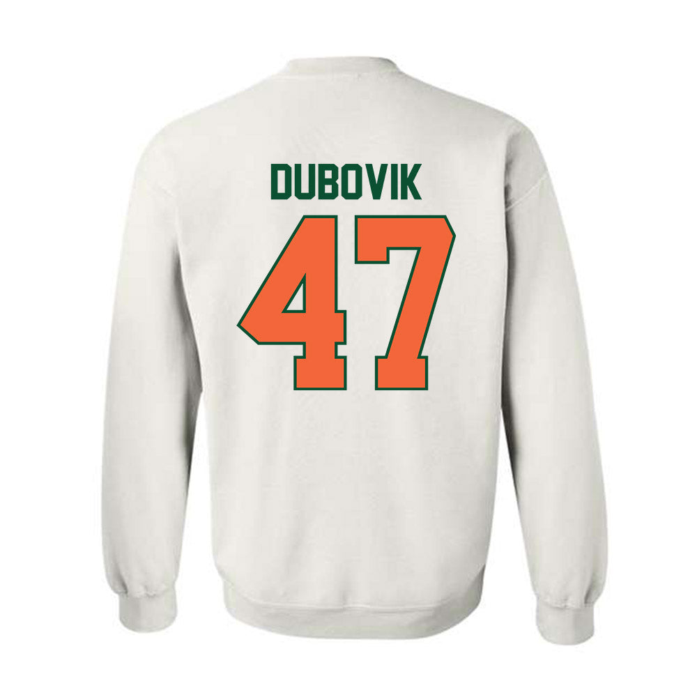 Miami - NCAA Baseball : Dylan Dubovik - Sports Shersey Crewneck Sweatshirt-1