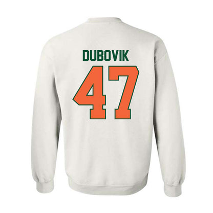 Miami - NCAA Baseball : Dylan Dubovik - Sports Shersey Crewneck Sweatshirt-1