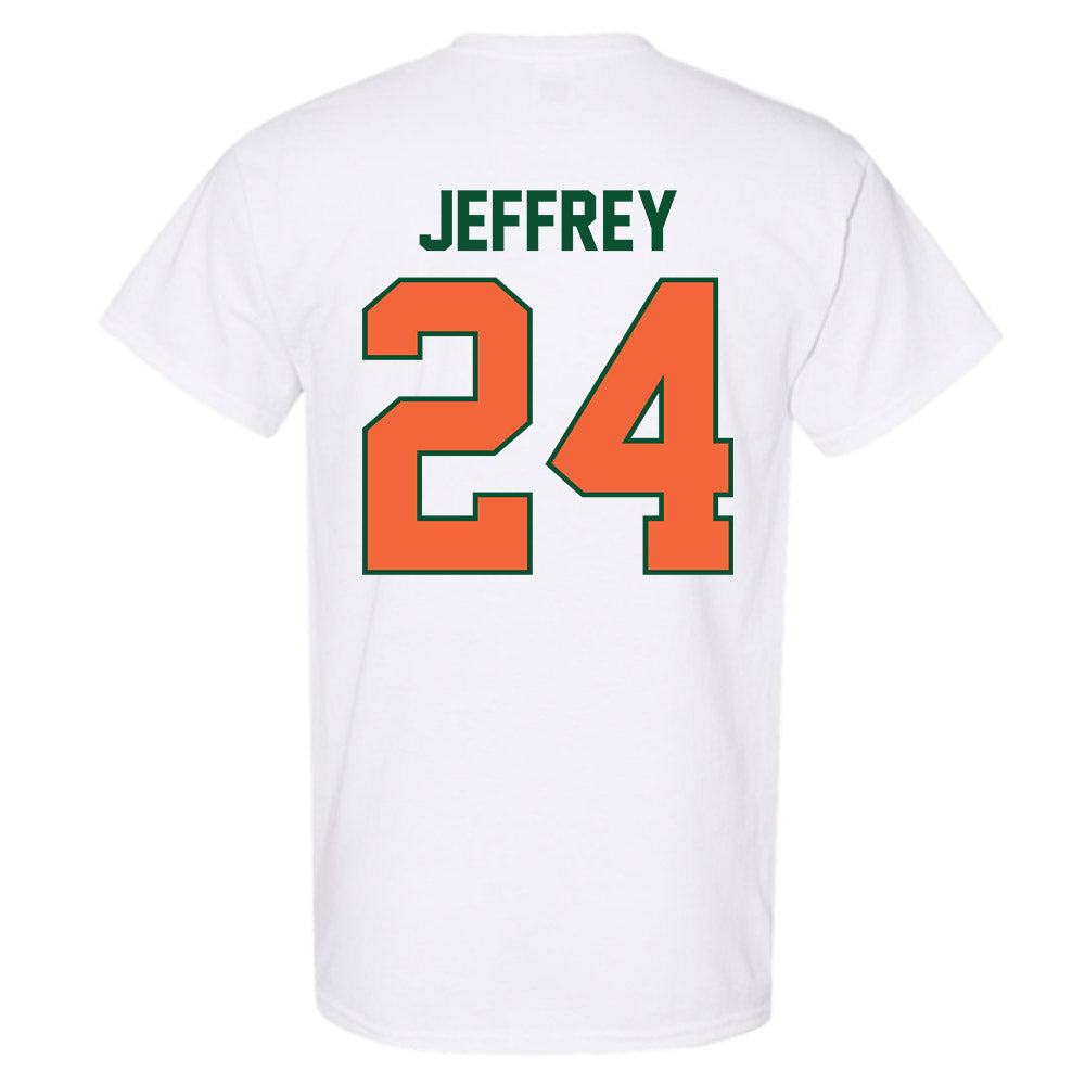 Miami - NCAA Baseball : Donavan Jeffrey - Sports Shersey T-Shirt-1