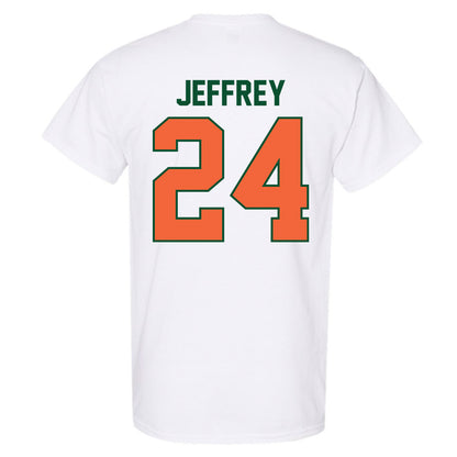 Miami - NCAA Baseball : Donavan Jeffrey - Sports Shersey T-Shirt-1