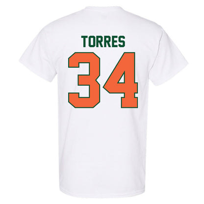 Miami - NCAA Baseball : Michael Torres - Sports Shersey T-Shirt-1