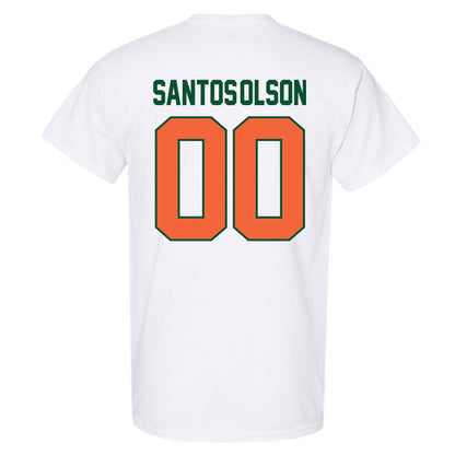 Miami - NCAA Baseball : Sebastian Santos-Olson - Sports Shersey T-Shirt-1