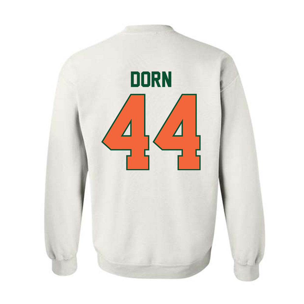 Miami - NCAA Baseball : Jake Dorn - Sports Shersey Crewneck Sweatshirt-1