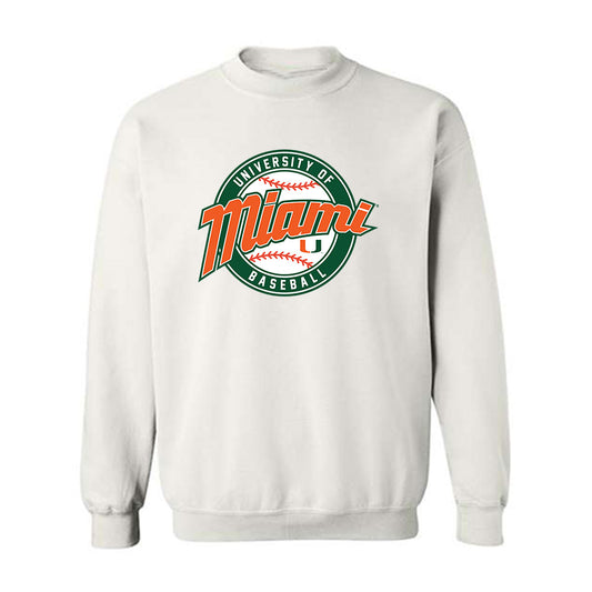 Miami - NCAA Baseball : Brixton Lofgren - Sports Shersey Crewneck Sweatshirt-0