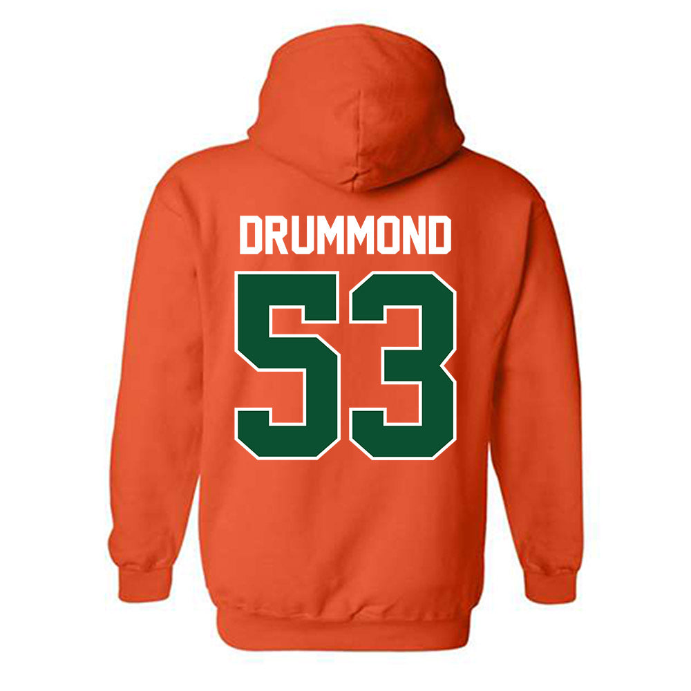 Miami - NCAA Baseball : Lj Drummond - Sports Shersey Hooded Sweatshirt-1