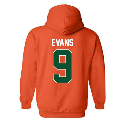Miami - NCAA Baseball : Rob Evans - Sports Shersey Hooded Sweatshirt-1