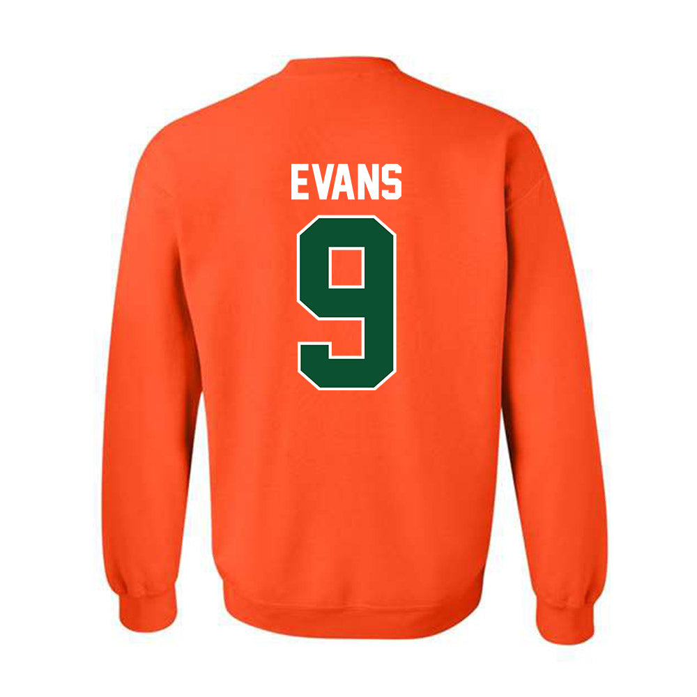 Miami - NCAA Baseball : Rob Evans - Sports Shersey Crewneck Sweatshirt-1