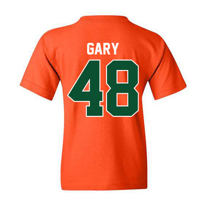 Miami - NCAA Baseball : Bennett Gary - Sports Shersey Youth T-Shirt-1