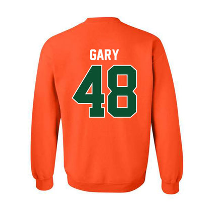 Miami - NCAA Baseball : Bennett Gary - Sports Shersey Crewneck Sweatshirt-1