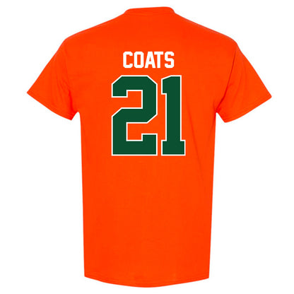 Miami - NCAA Baseball : TJ Coats - Sports Shersey T-Shirt-1