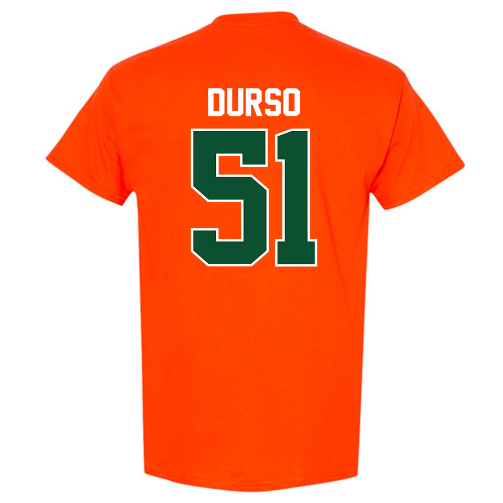 Miami - NCAA Baseball : Jack Durso - Sports Shersey T-Shirt-1