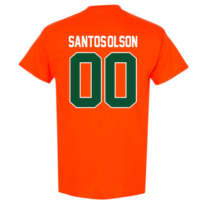 Miami - NCAA Baseball : Sebastian Santos-Olson - Sports Shersey T-Shirt-1