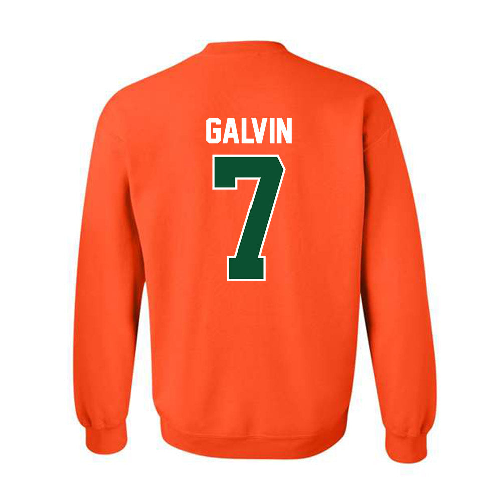 Miami - NCAA Baseball : Max Galvin - Sports Shersey Crewneck Sweatshirt-1