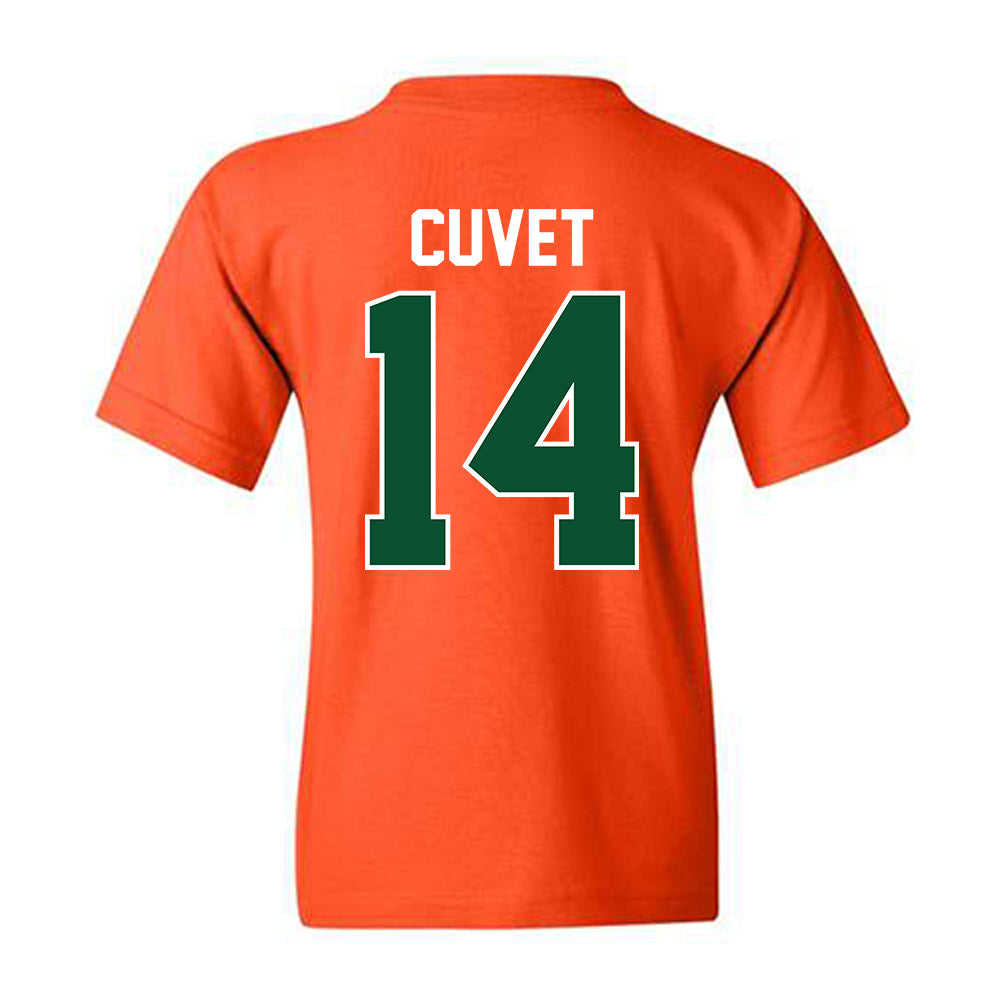 Miami - NCAA Baseball : Daniel Cuvet - Sports Shersey Youth T-Shirt-1