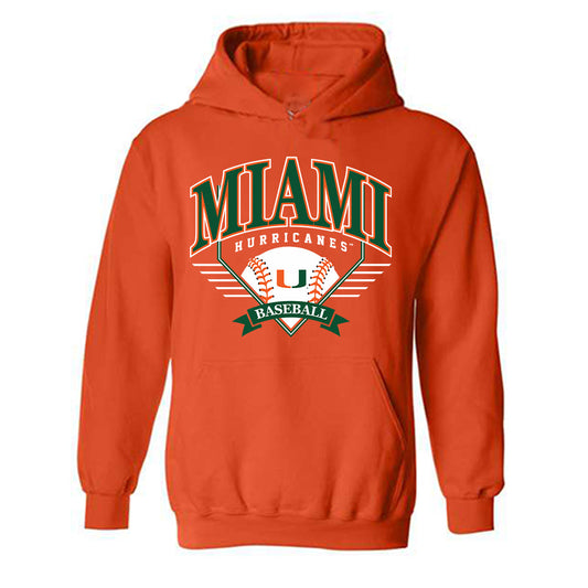 Miami - NCAA Baseball : Donavan Jeffrey - Sports Shersey Hooded Sweatshirt-0