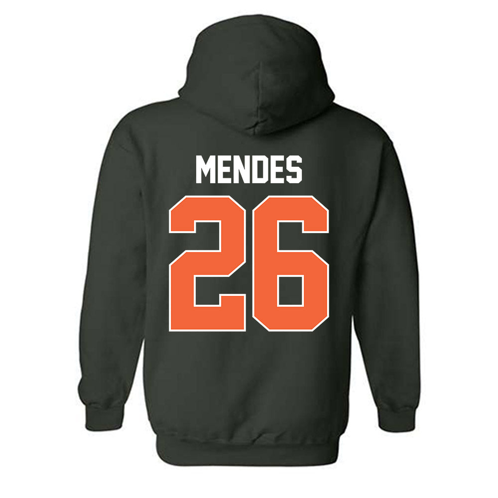 Miami - NCAA Women's Basketball : Dayana Mendes - Sports Shersey Hooded Sweatshirt-1
