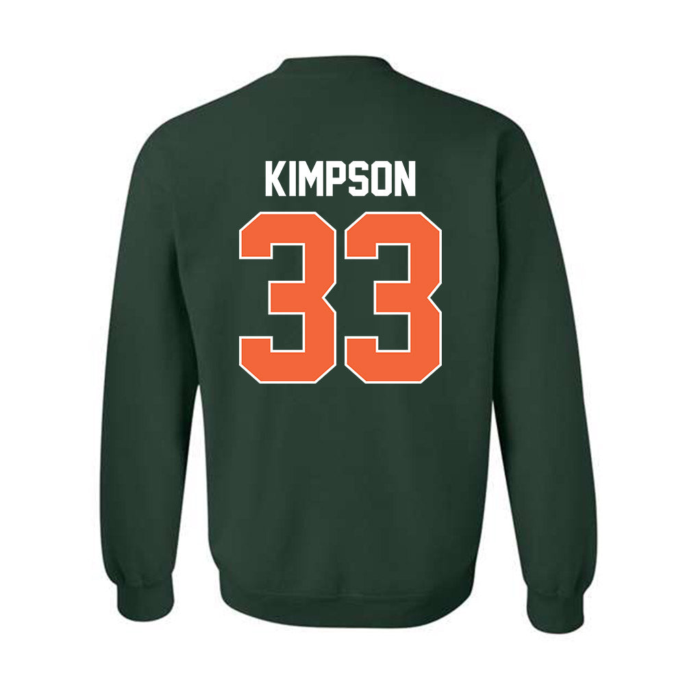 Miami - NCAA Women's Basketball : Amarachi Kimpson - Sports Shersey Crewneck Sweatshirt-1