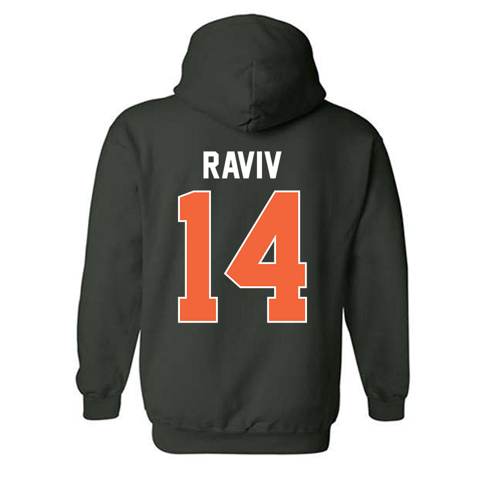Miami - NCAA Women's Basketball : Gal Raviv - Sports Shersey Hooded Sweatshirt-1
