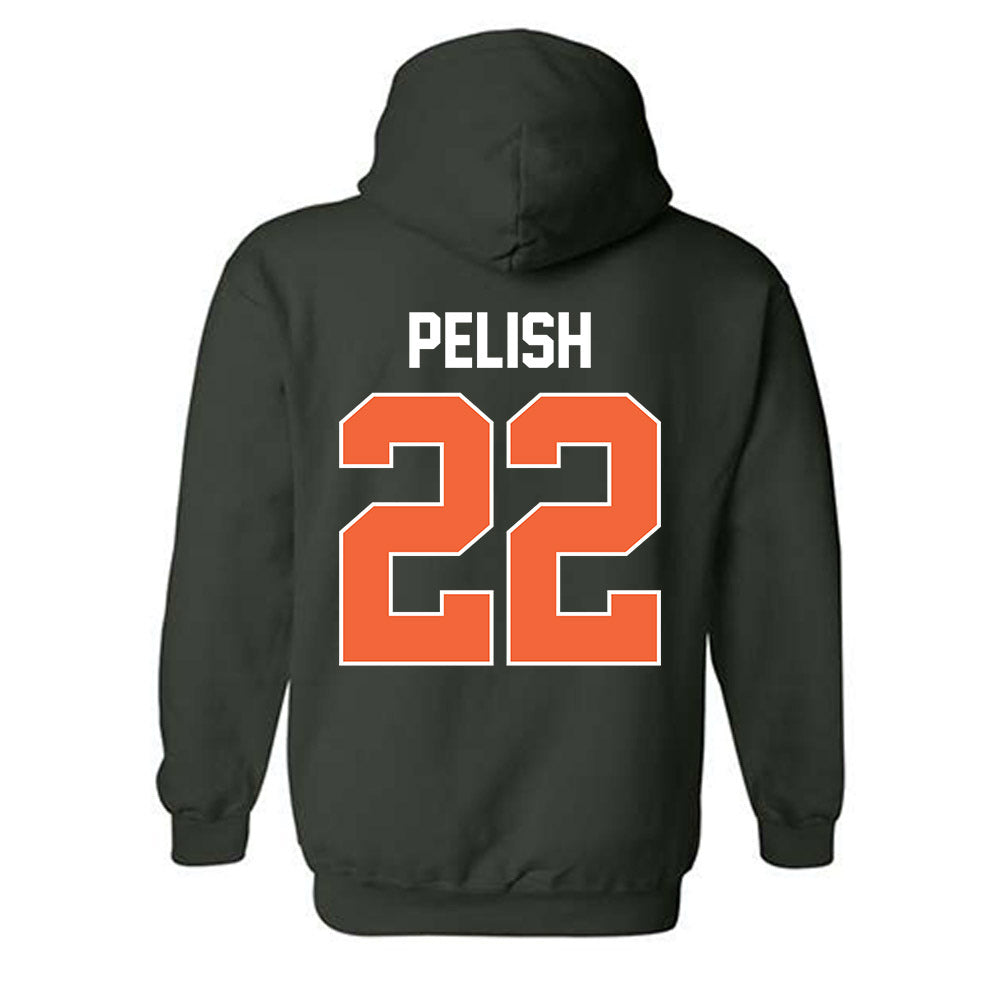 Miami - NCAA Women's Basketball : Simone Pelish - Sports Shersey Hooded Sweatshirt