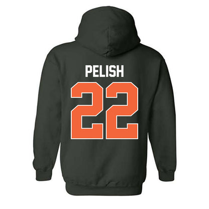 Miami - NCAA Women's Basketball : Simone Pelish - Sports Shersey Hooded Sweatshirt