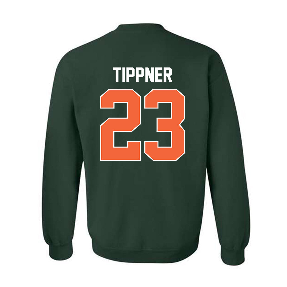 Miami - NCAA Women's Basketball : Meredith Tippner - Sports Shersey Crewneck Sweatshirt-1