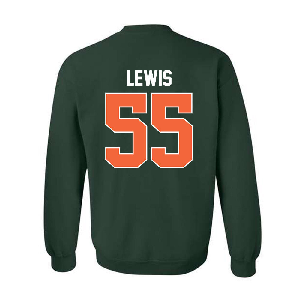 Miami - NCAA Men's Basketball : Acaden Lewis - Sports Shersey Crewneck Sweatshirt-1