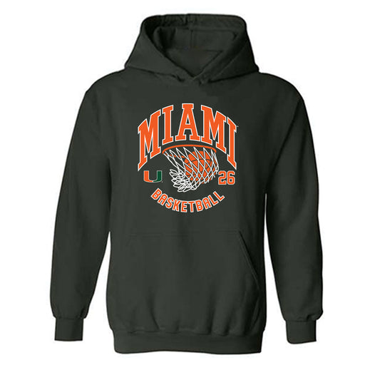 Miami - NCAA Women's Basketball : Dayana Mendes - Sports Shersey Hooded Sweatshirt-0