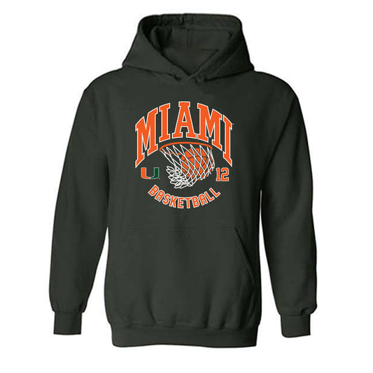 Miami - NCAA Women's Basketball : Natalie Wetzel - Sports Shersey Hooded Sweatshirt-0