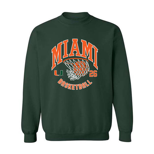 Miami - NCAA Women's Basketball : Dayana Mendes - Sports Shersey Crewneck Sweatshirt-0