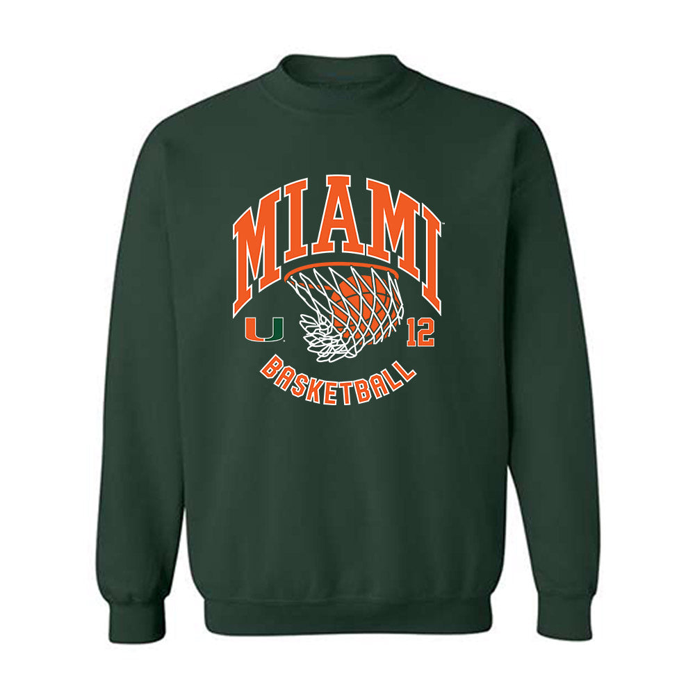 Miami - NCAA Women's Basketball : Natalie Wetzel - Sports Shersey Crewneck Sweatshirt-0