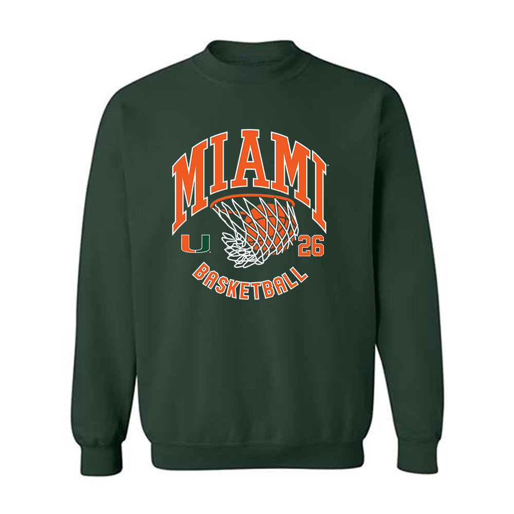 Miami - NCAA Women's Basketball : Dayana Mendes - Sports Shersey Crewneck Sweatshirt-0