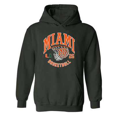 Miami - NCAA Women's Basketball : Dayana Mendes - Sports Shersey Hooded Sweatshirt-0