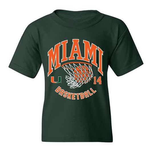 Miami - NCAA Men's Basketball : Noam Dovrat - Sports Shersey Youth T-Shirt-0