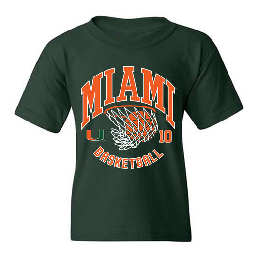 Miami - NCAA Men's Basketball : Tru Washington - Sports Shersey Youth T-Shirt-0