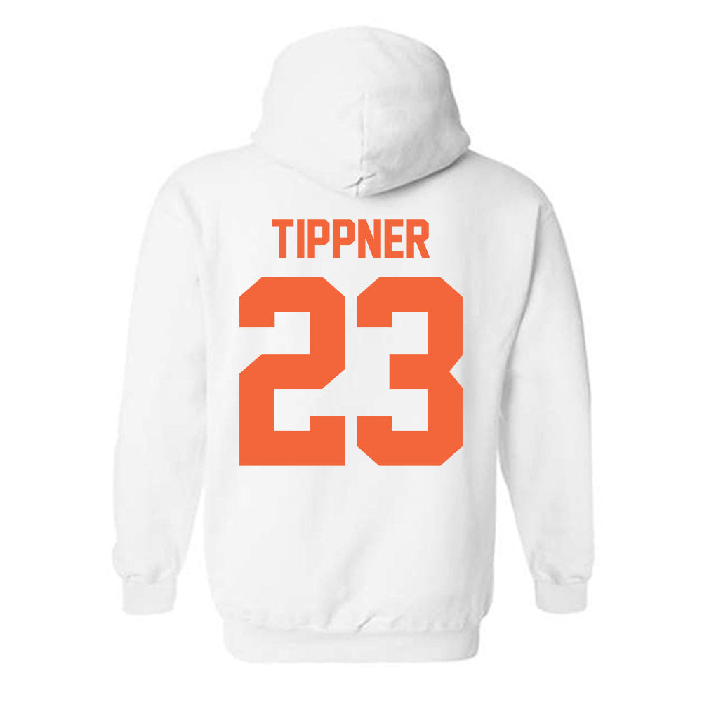 Miami - NCAA Women's Basketball : Meredith Tippner - Sports Shersey Hooded Sweatshirt-1