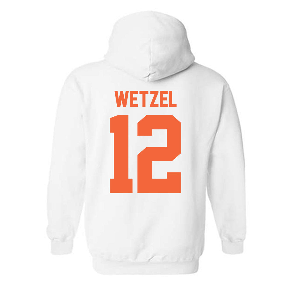 Miami - NCAA Women's Basketball : Natalie Wetzel - Sports Shersey Hooded Sweatshirt-1