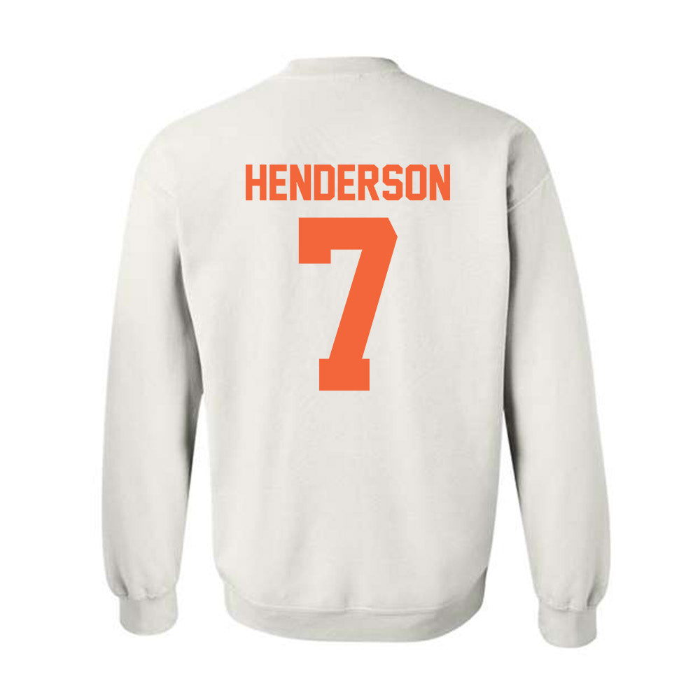 Miami - NCAA Men's Basketball : Shelton Henderson - Sports Shersey Crewneck Sweatshirt-1