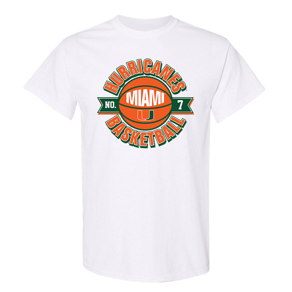 Miami - NCAA Men's Basketball : Shelton Henderson - Sports Shersey T-Shirt-0