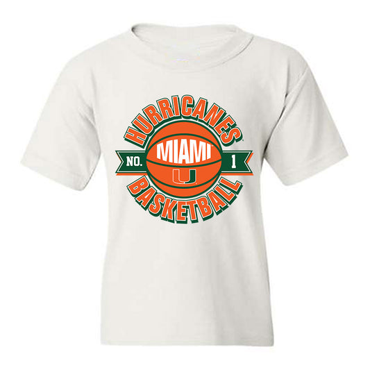 Miami - NCAA Women's Basketball : Camille Williams - Sports Shersey Youth T-Shirt-0