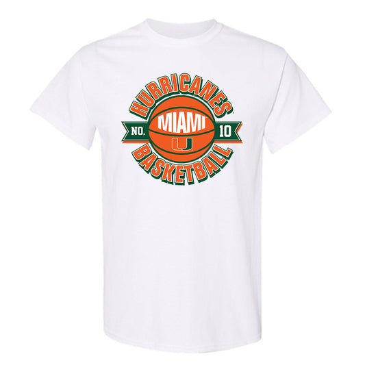 Miami - NCAA Men's Basketball : Paul Djobet - Sports Shersey T-Shirt