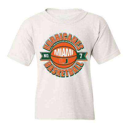 Miami - NCAA Men's Basketball : Shelton Henderson - Sports Shersey Youth T-Shirt-0