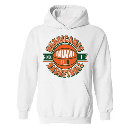 Miami - NCAA Men's Basketball : Jordyn Kee - Sports Shersey Hooded Sweatshirt-0