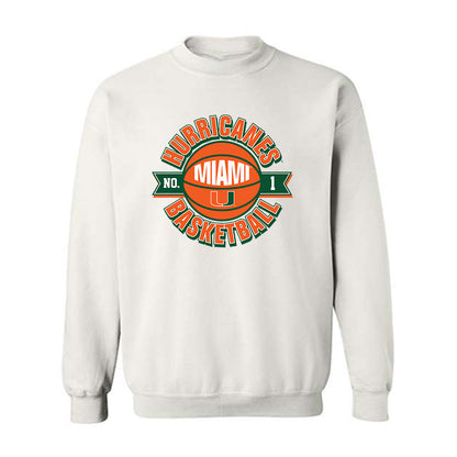 Miami - NCAA Women's Basketball : Camille Williams - Sports Shersey Crewneck Sweatshirt-0
